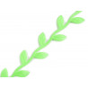 Saténový prýmek šíře 25 mm listy zelená sv. 22.5m, 111
