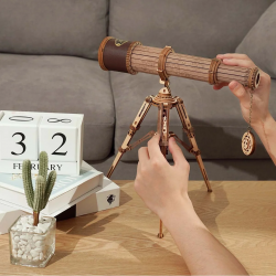 ROBOTIME Rokr 3D dřevěné puzzle Dalekohled 314 dílků