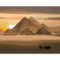 Malování podle čísel Pyramidy M1361