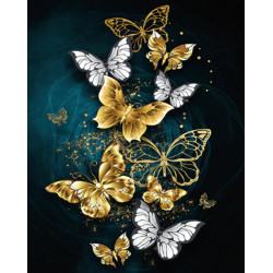 Diamantové malování Motýli D9107