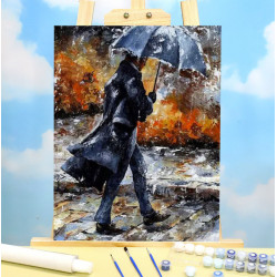 Malování podle čísel Muž pod deštníkem M301
