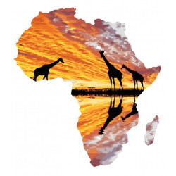 Malování podle čísel Africký kontinent M992182