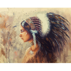 Malování podle čísel Indiánská žena M992127