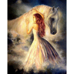 Malování podle čísel Dívka s koněm M991454