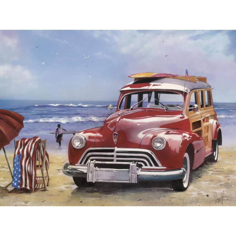 Malování podle čísel Car on the beach M3687YT