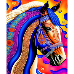 Malování podle čísel Barevný kůň M42772
