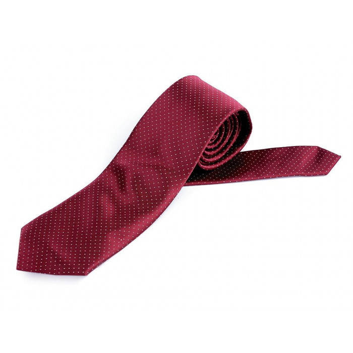 Saténová kravata bordó sv. 1ks