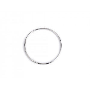 Kovový kruh na lapač snů / k dekorování Ø10,5 cm nikl MM
