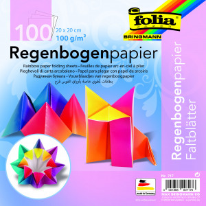 Origami papír duhový 20 x20 cm 100 archů, 111