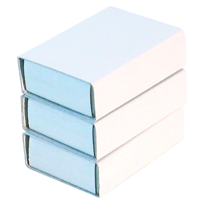Krabičky od sirek - bílé bez potisku - 10 ks, 111-4