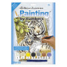 Malování podle čísel 22x30 cm - Bílí tygři