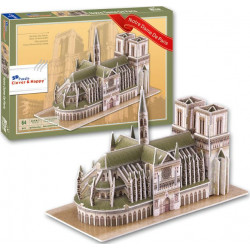 CLEVER&HAPPY 3D puzzle Katedrála Notre Dame, Paříž 64 dílků