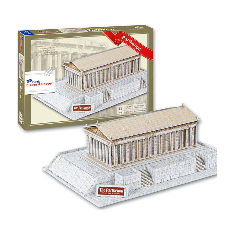 CLEVER&HAPPY 3D puzzle Parthenon, Řecko 25 dílků