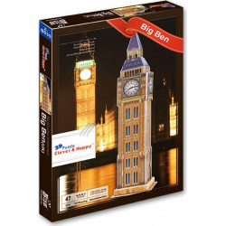 CLEVER&HAPPY 3D puzzle Big Ben, Londýn 47 dílků