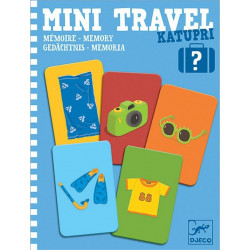 DJECO Cestovní hra Mini Travel Katupri - Co máš sbaleno?