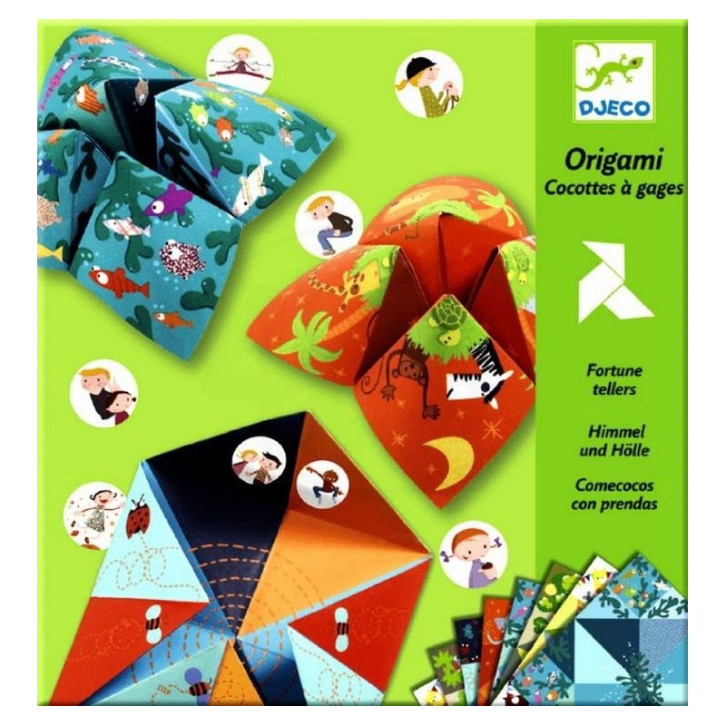 DJECO Origami Nebe, peklo, ráj (zelená)