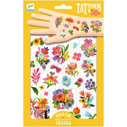 DJECO Tetování Akvarelové květiny