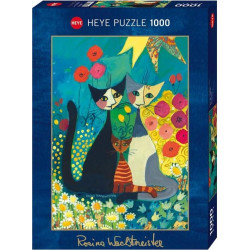 HEYE Metalické puzzle Květinový záhon 1000 dílků