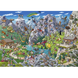 HEYE Puzzle Alpská legrace 1000 dílků