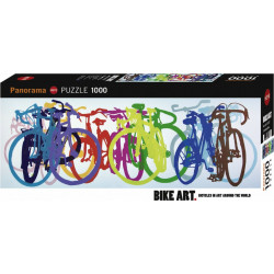 HEYE Panoramatické puzzle Bike Art: Barevná řada 1000 dílků