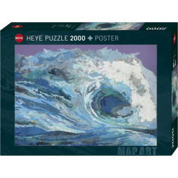 HEYE Puzzle Map Art: Vlna 2000 dílků