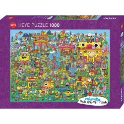 HEYE Puzzle Pens are my Friends: Doodle Village 1000 dílků