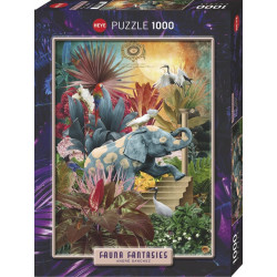 HEYE Puzzle Fauna Fantasies: Elephantaisy 1000 dílků
