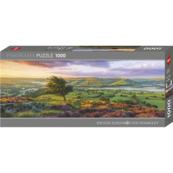 HEYE Panoramatické puzzle Purpurový rozkvět 1000 dílků