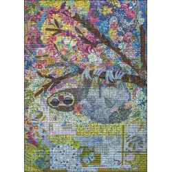 HEYE Puzzle Quilt Art: Vyšívaný lenochod 1000 dílků