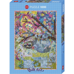 HEYE Puzzle Quilt Art: Vyšívaný lenochod 1000 dílků