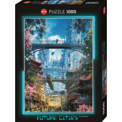 HEYE Puzzle Future Cities: Obchodní okrsek 1000 dílků