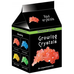 Rostoucí červené krystaly