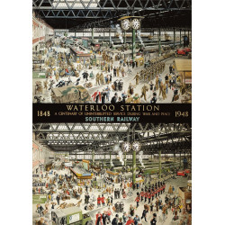 GIBSONS Puzzle Stanice Waterloo v roce 1848 a 1948, 1000 dílků
