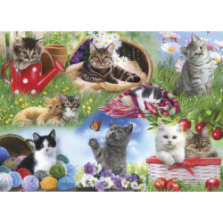 GIBSONS Puzzle Skládáme spolu: Kočky 12 dílků