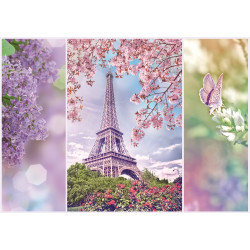 TREFL Puzzle Romantic: Jaro v Paříži 1000 dílků