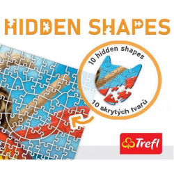 TREFL Puzzle Hidden Shapes: Psí zábava 1043 dílků