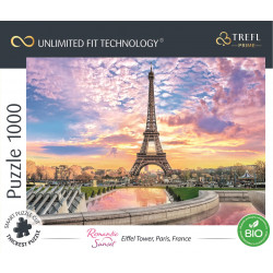 TREFL Puzzle UFT Romantic Sunset: Eiffelova věž, Paříž 1000 dílků