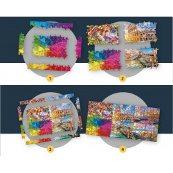 TREFL Puzzle UFT Color Splash: Kostkový gradient 1000 dílků
