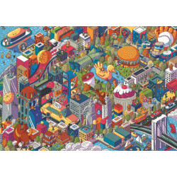TREFL Puzzle UFT Eye-Spy Imaginary Cities: New York, USA 1000 dílků