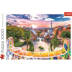 TREFL Puzzle Západ slunce nad Barcelonou, Španělsko 1000 dílků