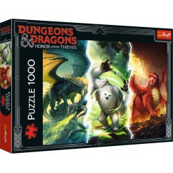 TREFL Puzzle Dungeons&Dragons: Čest zlodějů, Legendární Monstra Faerunu 1000 dílků