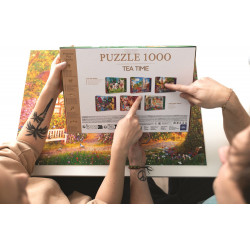 TREFL Puzzle Premium Plus Tea Time: Květinový trh 1000 dílků