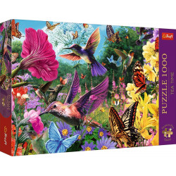 TREFL Puzzle Premium Plus Tea Time: Zahrada kolibříků 1000 dílků