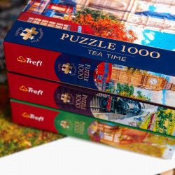 TREFL Puzzle Premium Plus Tea Time: Léto na vesnici 1000 dílků