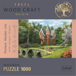 TREFL Wood Craft Origin puzzle Viktoriánský dům 1000 dílků