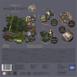 TREFL Wood Craft Origin puzzle Viktoriánský dům 1000 dílků