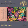 TREFL Wood Craft Origin puzzle Barevná kočka 1000 dílků