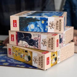 TREFL Dřevěné puzzle Art: Gustav Klimt - Polibek 200 dílků