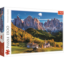TREFL Puzzle Údolí Val di Funes, Dolomity 1500 dílků