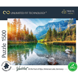 TREFL Puzzle UFT Wanderlust: Na úpatí Alp, Jezero Hintersee, Německo 1500 dílků